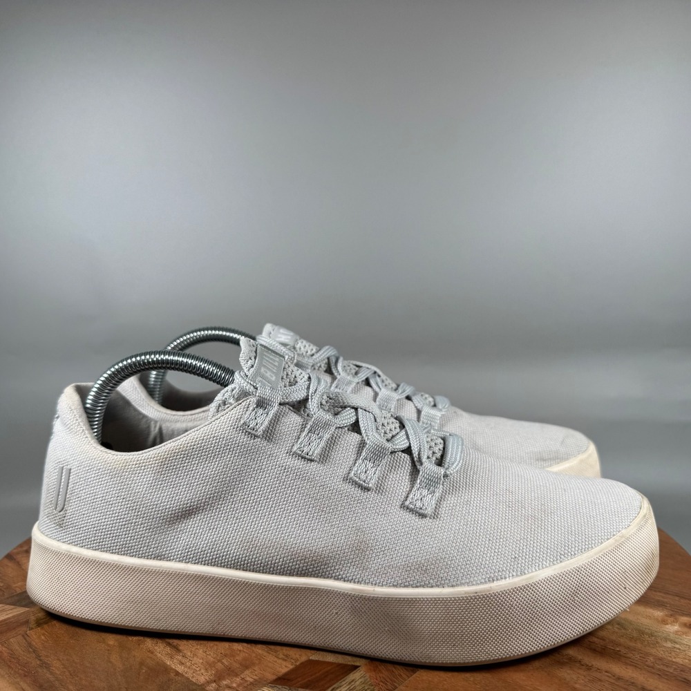 NOBULL Canvas Court Shoes Mens 9 Light Grey‎ Low Top Training Sneakers